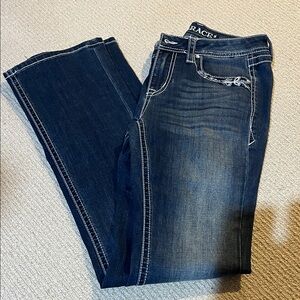 Grace in LA Women's Deep Blue Boot Cut Jeans